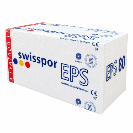 Polistiren expandat EPS 80 Swisspor 50 mm, 1000 x 500 mm